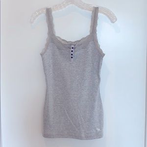 Abercrombie & Fitch Lace Trimmed Tank Top